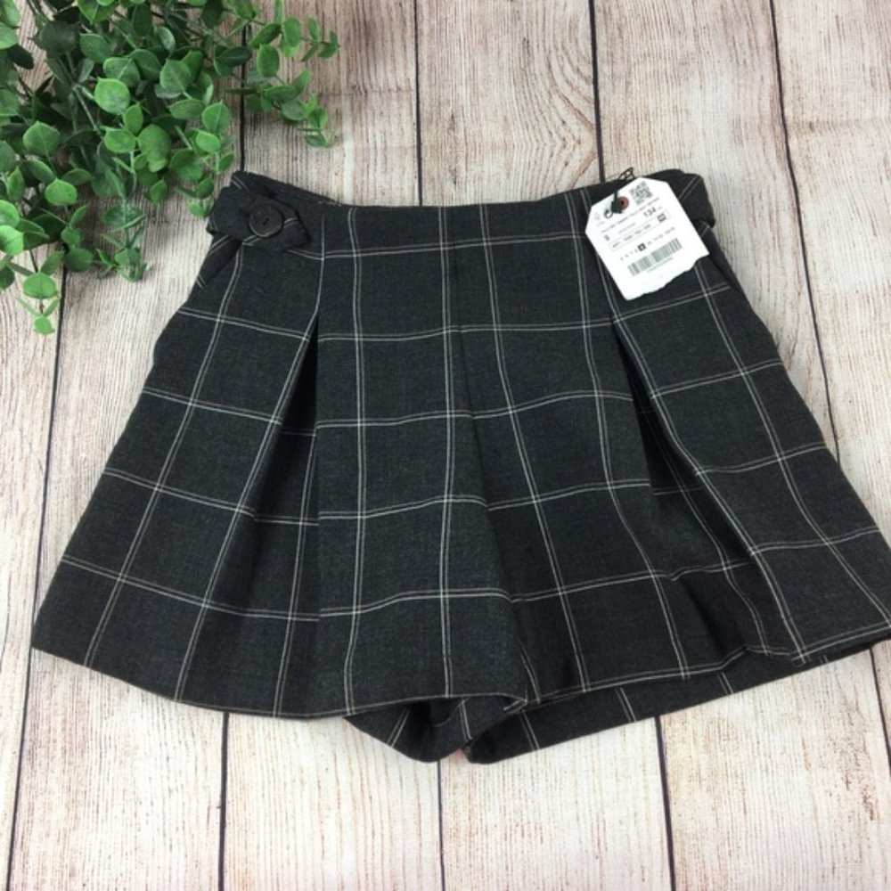 🦋NWT Zara Kids Girls gray skort size 9